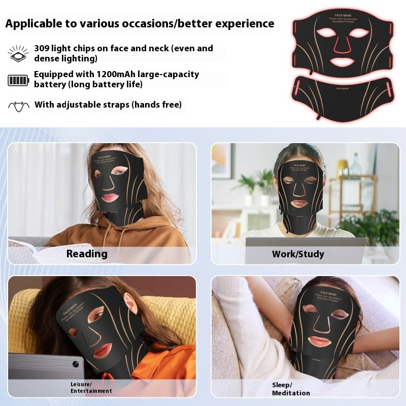 LED Silicone Facial Beauty Mask
