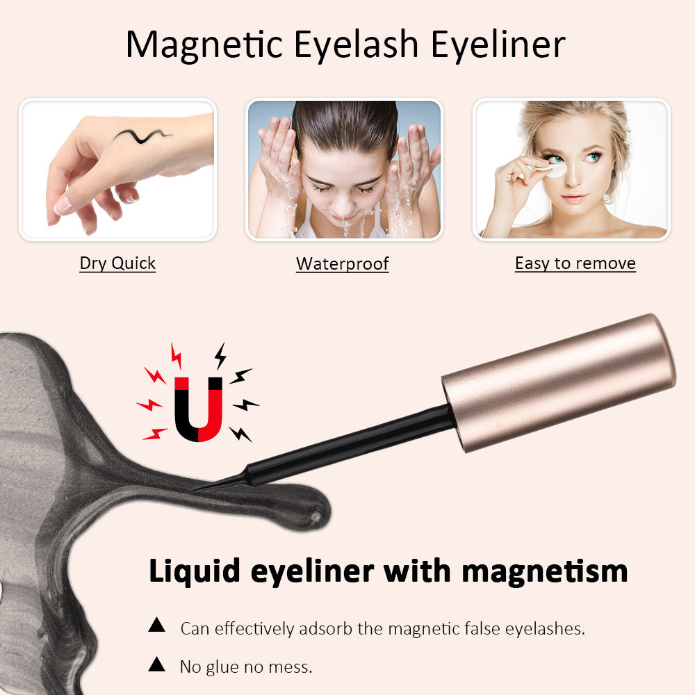 Magnetic False Eyelashes – Reusable Natural Lash Set