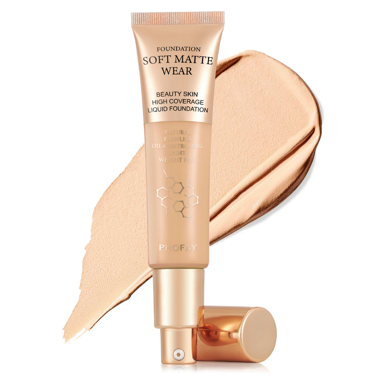 PHOFAY Full Coverage Foundation – Flawless Matte