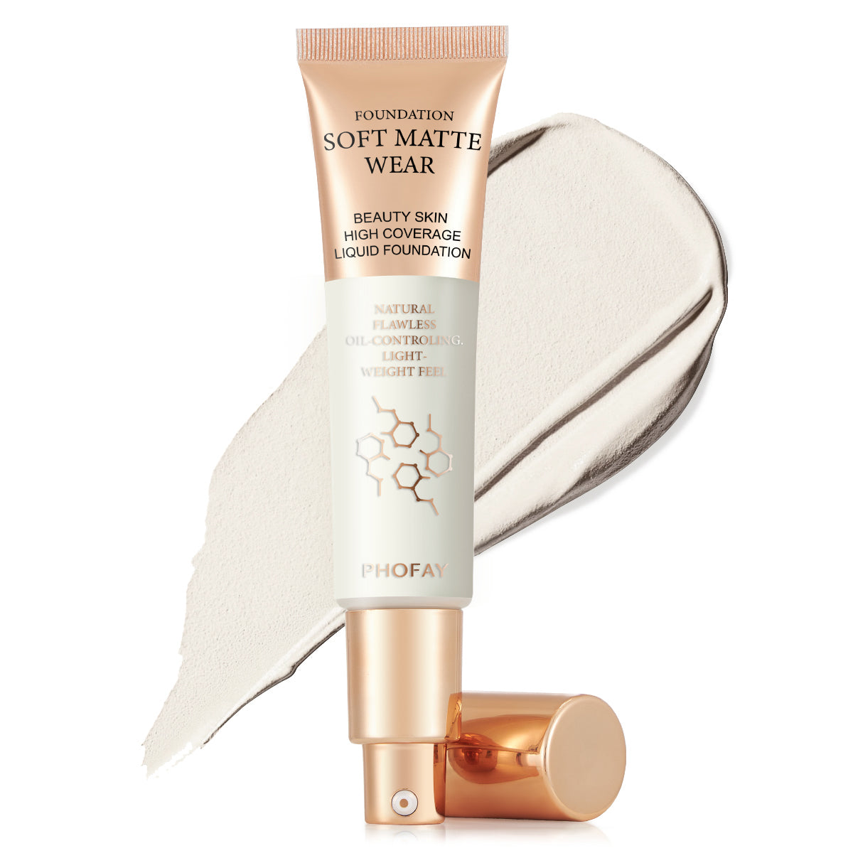 PHOFAY Full Coverage Foundation – Flawless Matte