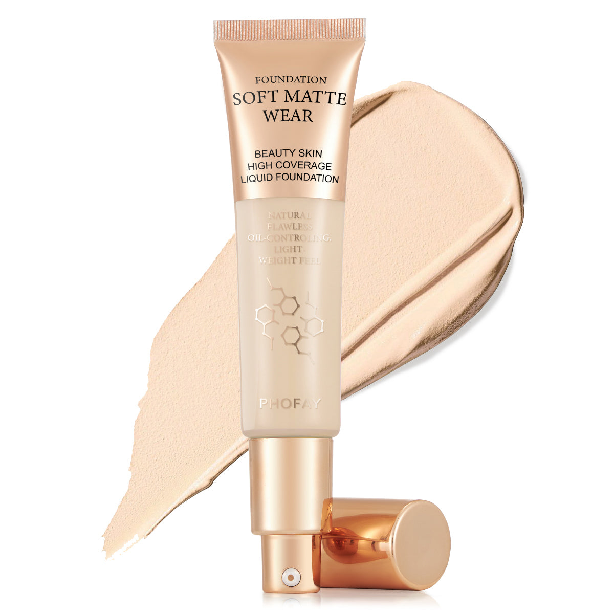 PHOFAY Full Coverage Foundation – Flawless Matte