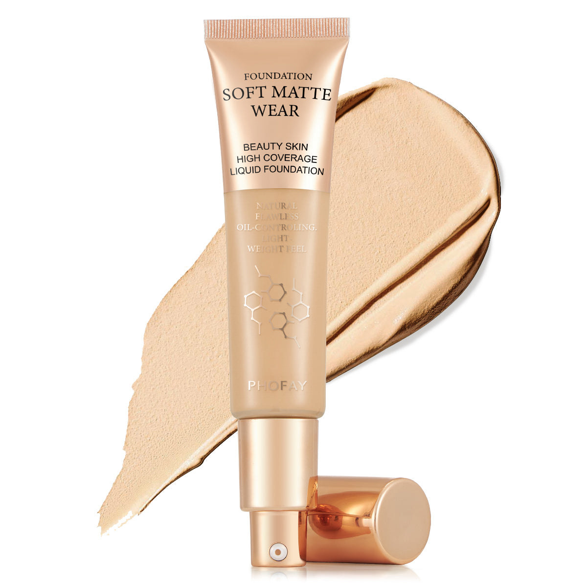 PHOFAY Full Coverage Foundation – Flawless Matte