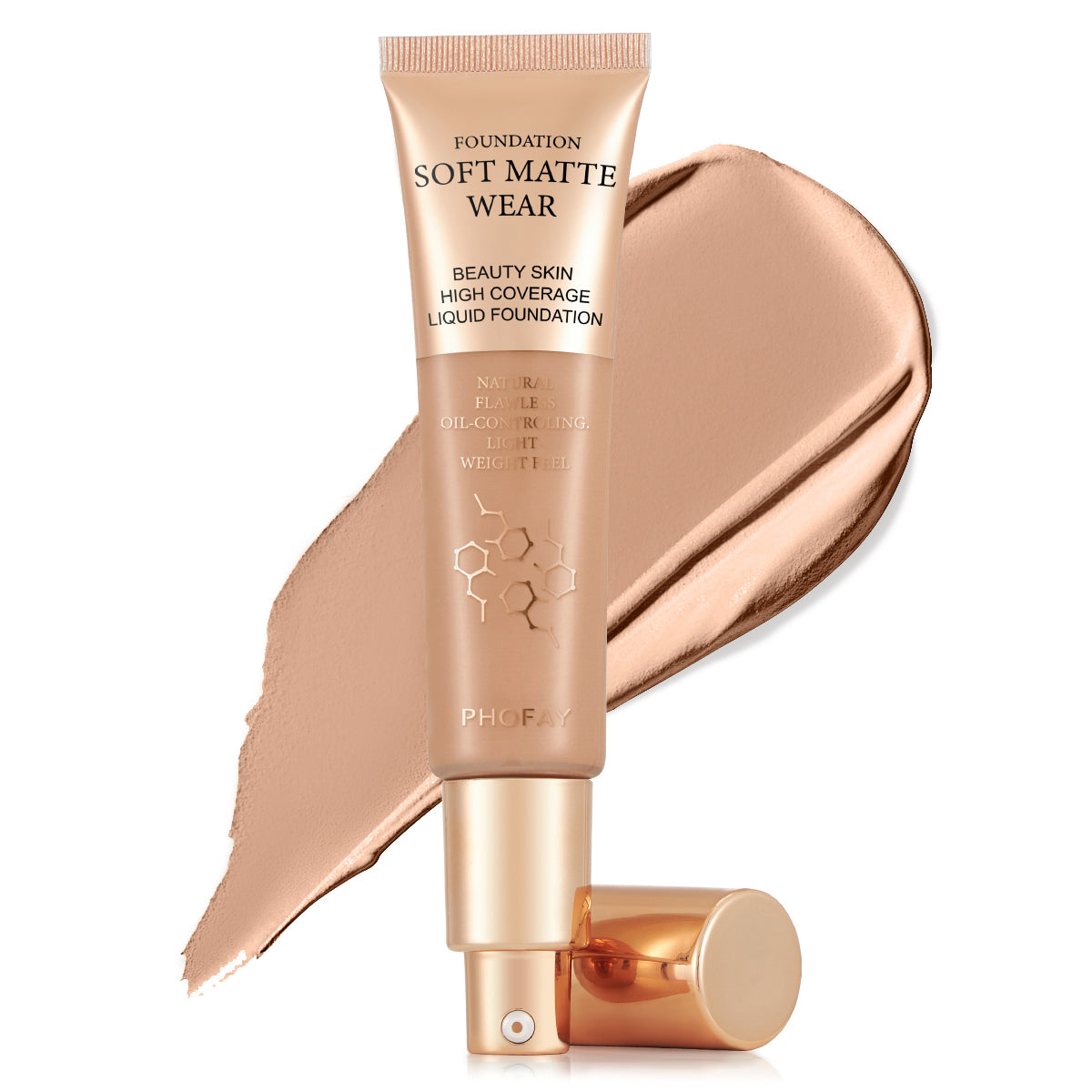 PHOFAY Full Coverage Foundation – Flawless Matte