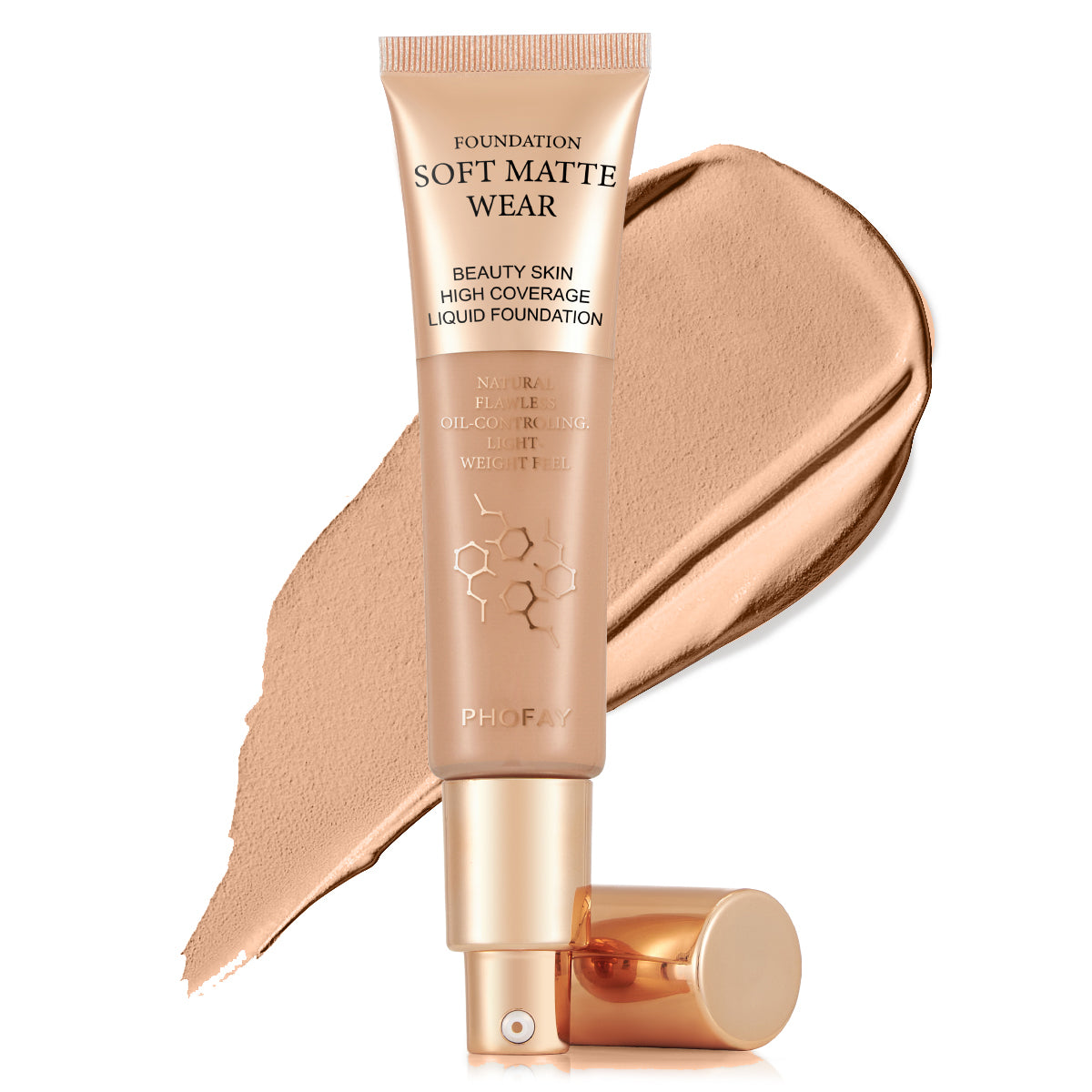 PHOFAY Full Coverage Foundation – Flawless Matte