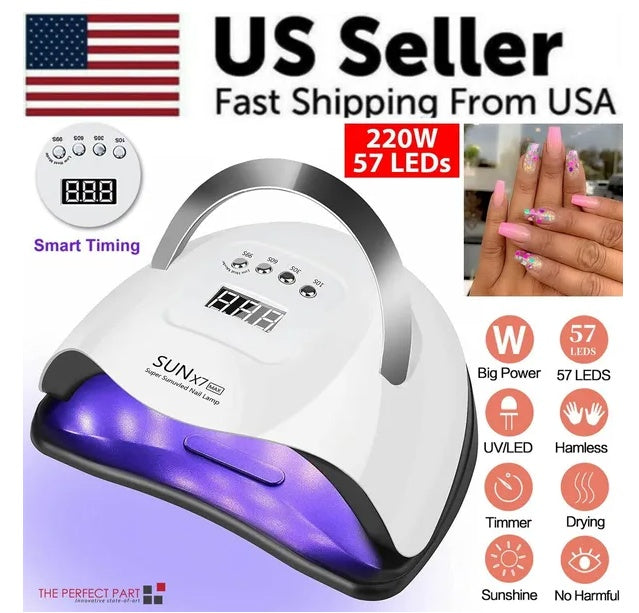 220W Nail Lamp  LED UV Gel Dryer