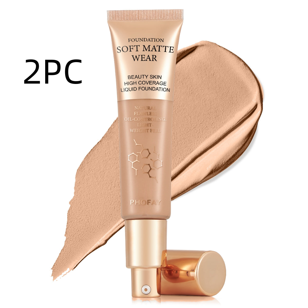 PHOFAY Full Coverage Foundation – Flawless Matte