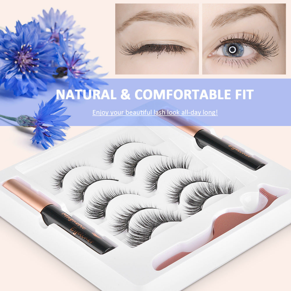 Magnetic False Eyelashes – Reusable Natural Lash Set