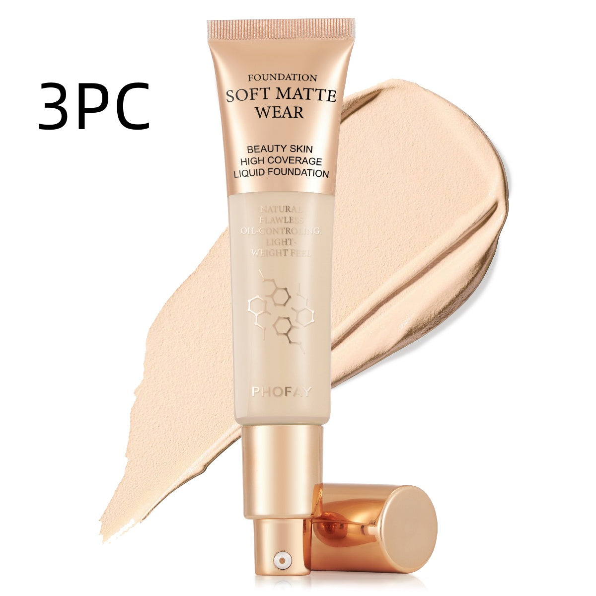 PHOFAY Full Coverage Foundation – Flawless Matte