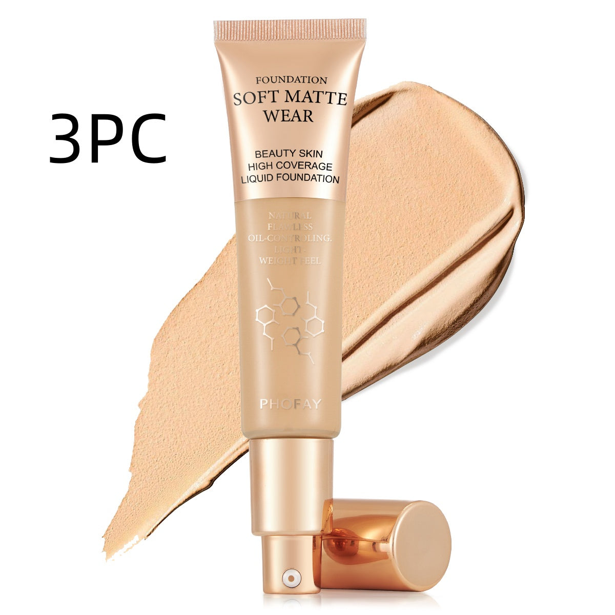 PHOFAY Full Coverage Foundation – Flawless Matte