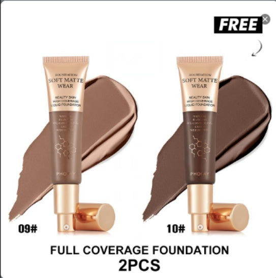 PHOFAY Full Coverage Foundation – Flawless Matte
