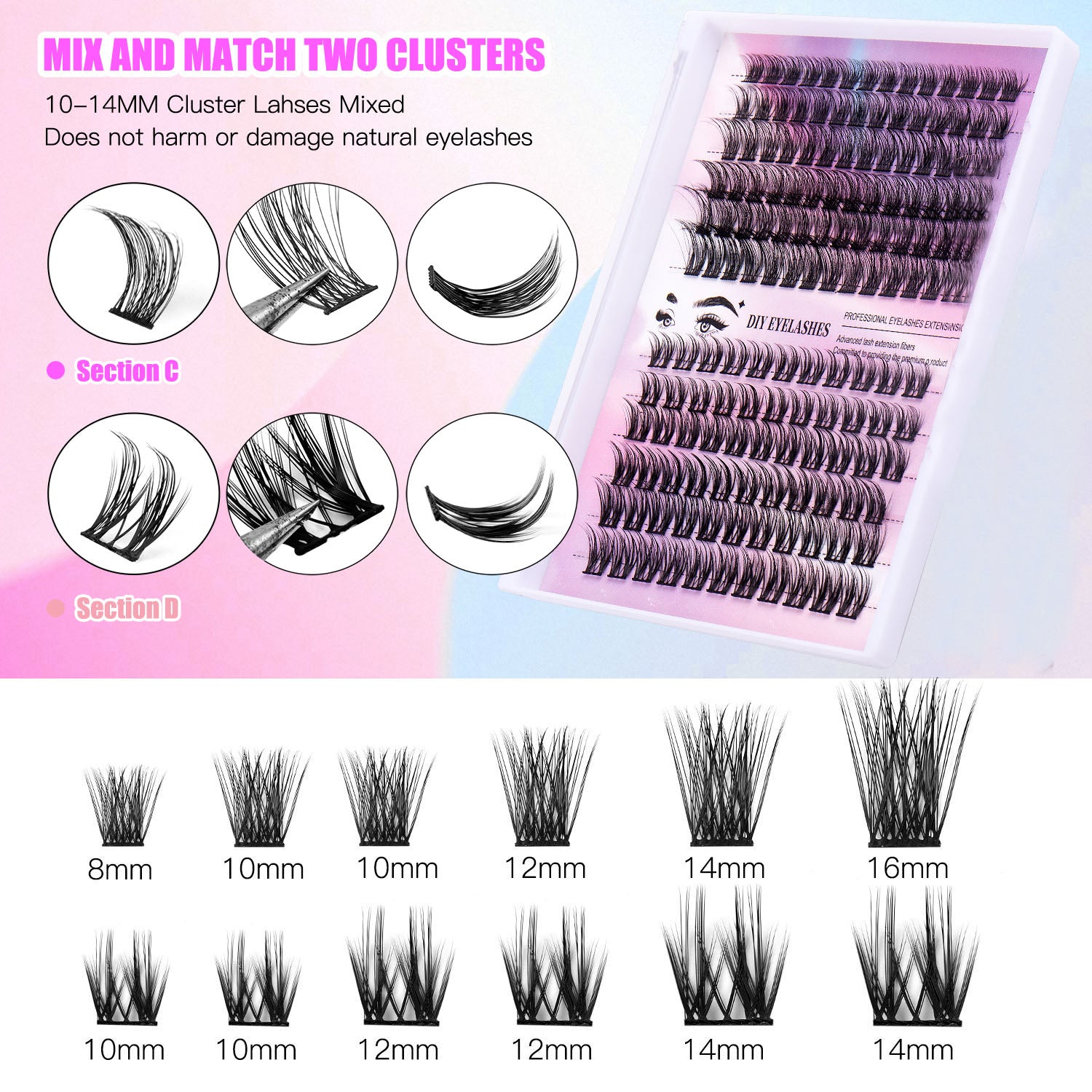 Cluster Lashes – 150 Segments