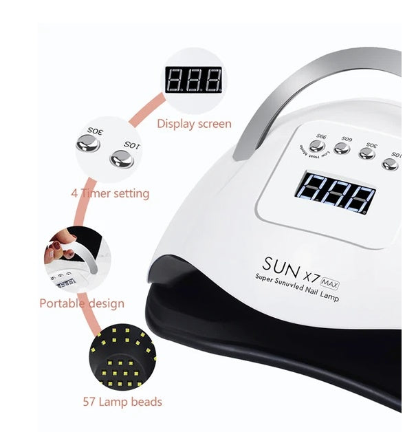 220W Nail Lamp  LED UV Gel Dryer