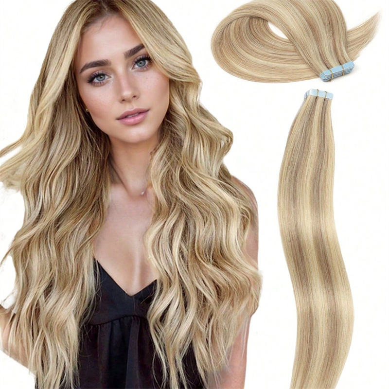 Double Drawn Seamless Human Hair Extensions – Invisible Skin Weft