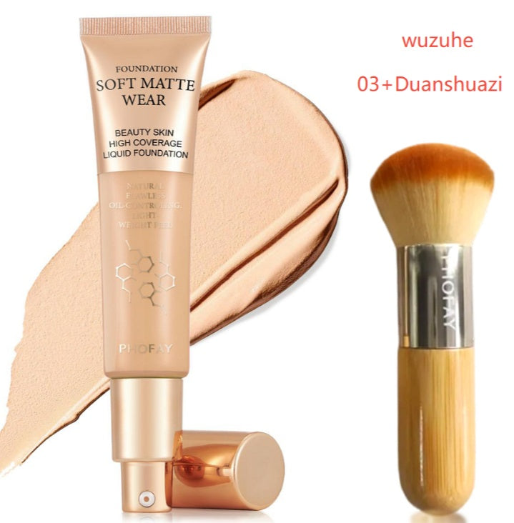 PHOFAY Full Coverage Foundation – Flawless Matte