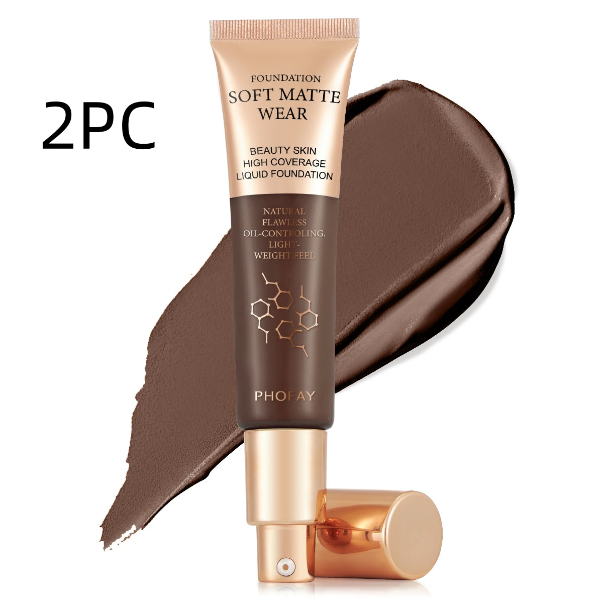 PHOFAY Full Coverage Foundation – Flawless Matte