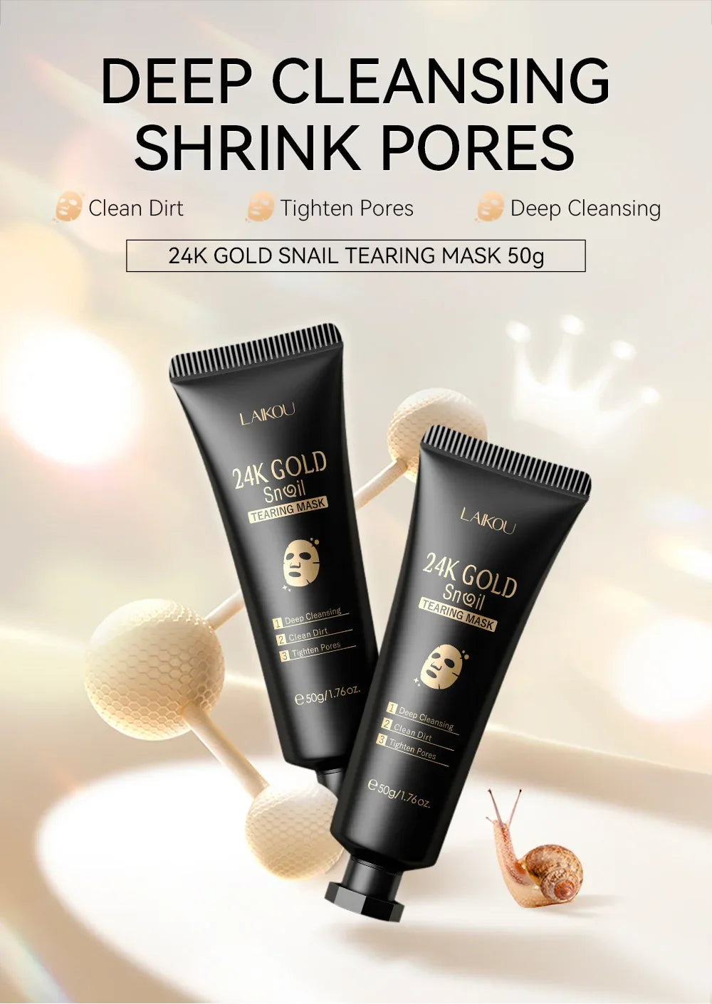 24K Gold Sakura Peel-Off Face Mask