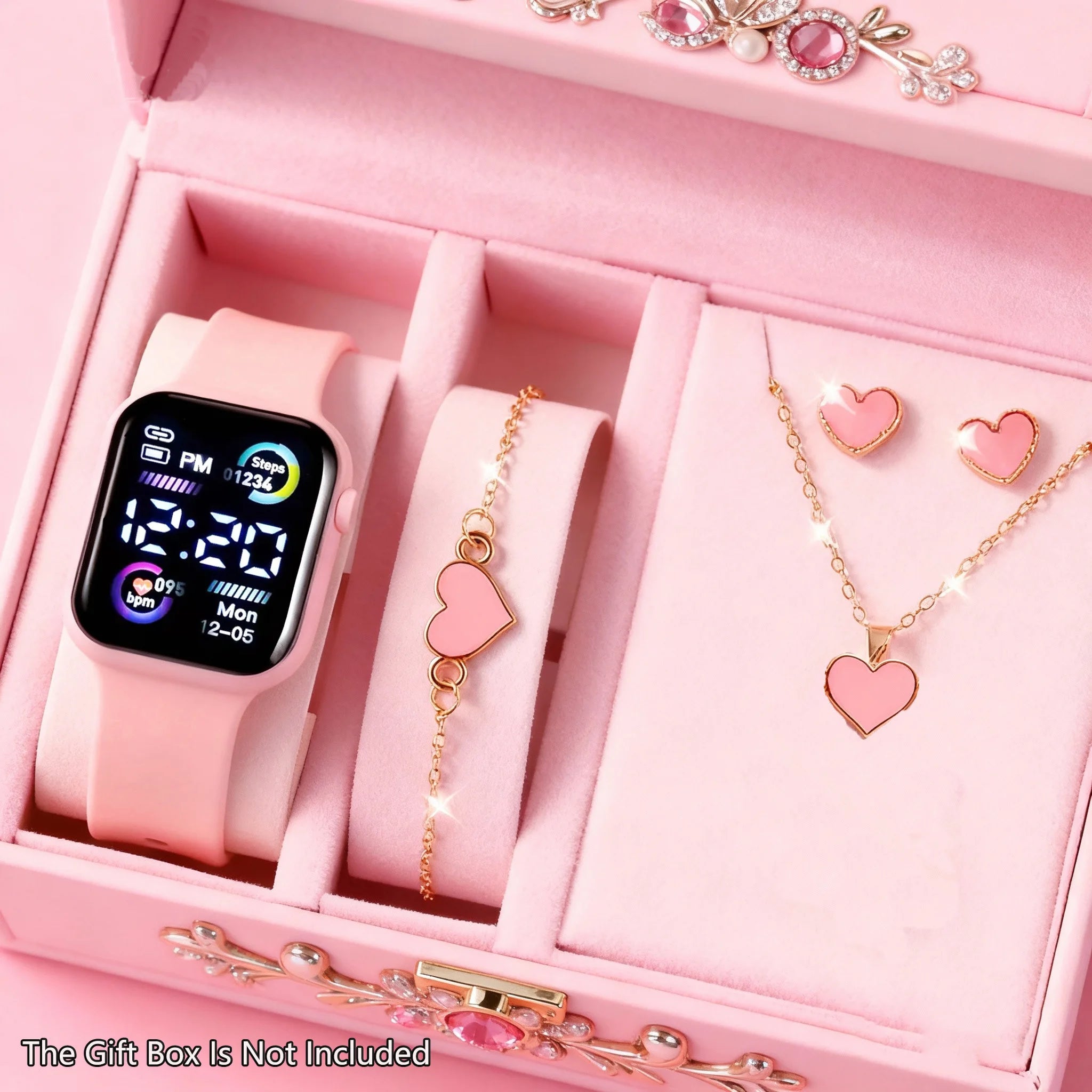6-Piece Trendy Watch & Jewelry Gift Set