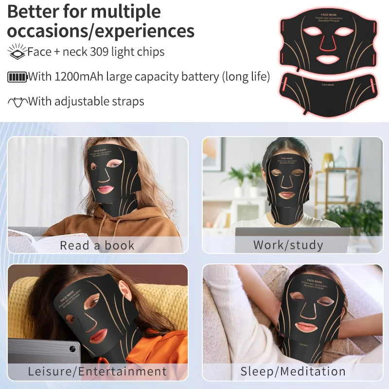 PureLume PhotonX™ LED Face & Neck Therapy Mask