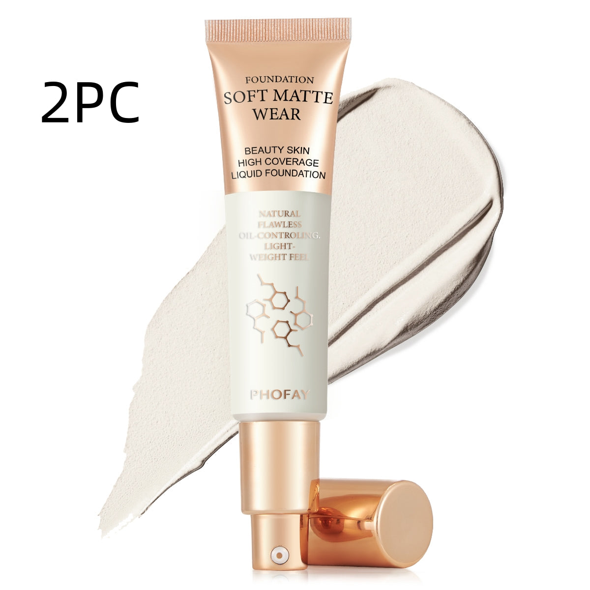 PHOFAY Full Coverage Foundation – Flawless Matte