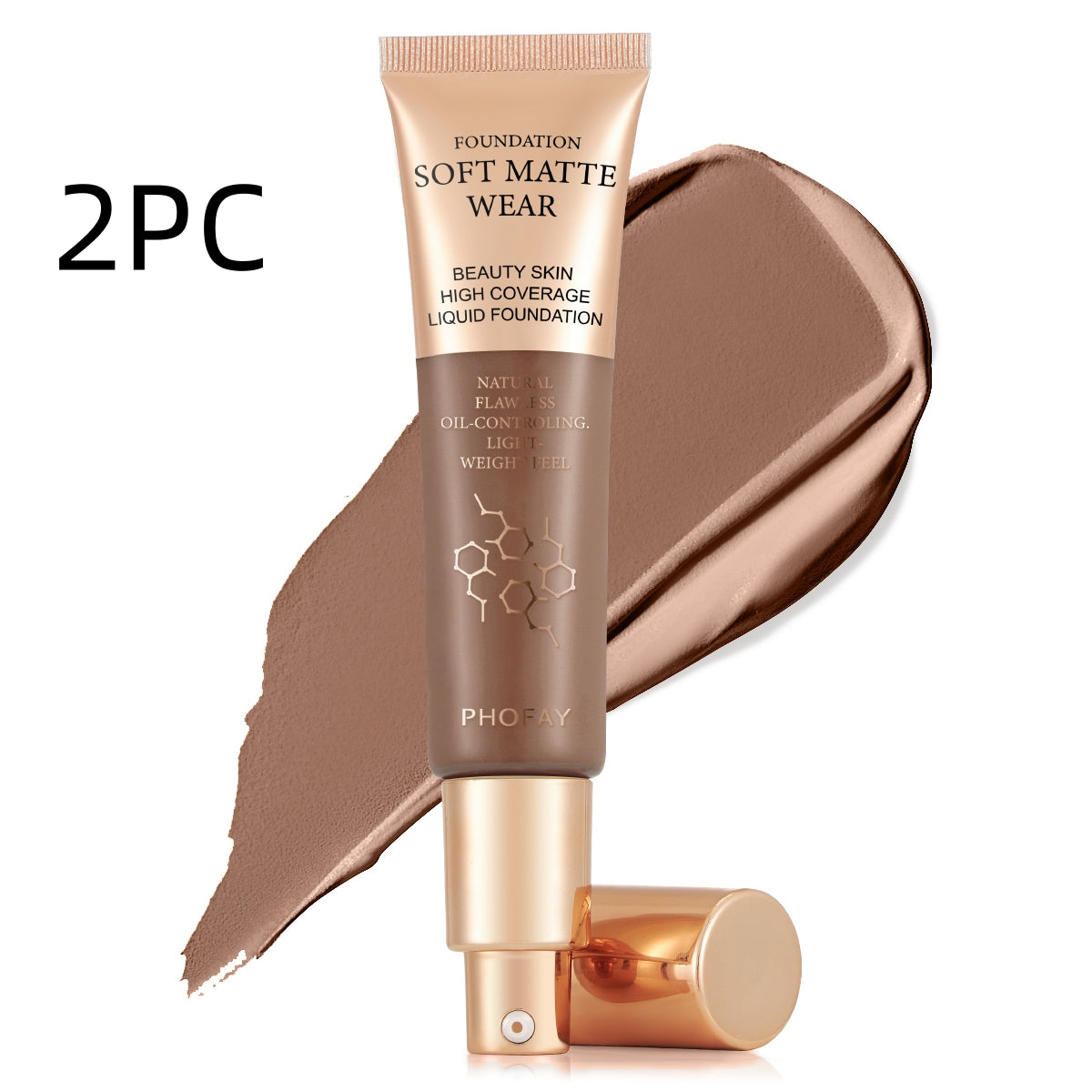 PHOFAY Full Coverage Foundation – Flawless Matte