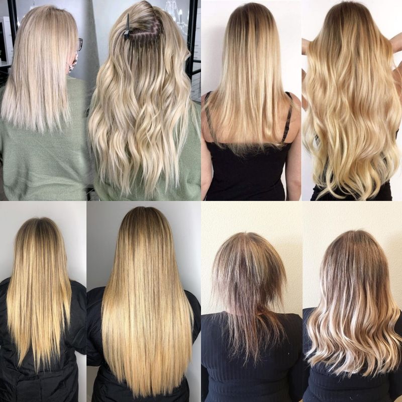 Double Drawn Seamless Human Hair Extensions – Invisible Skin Weft