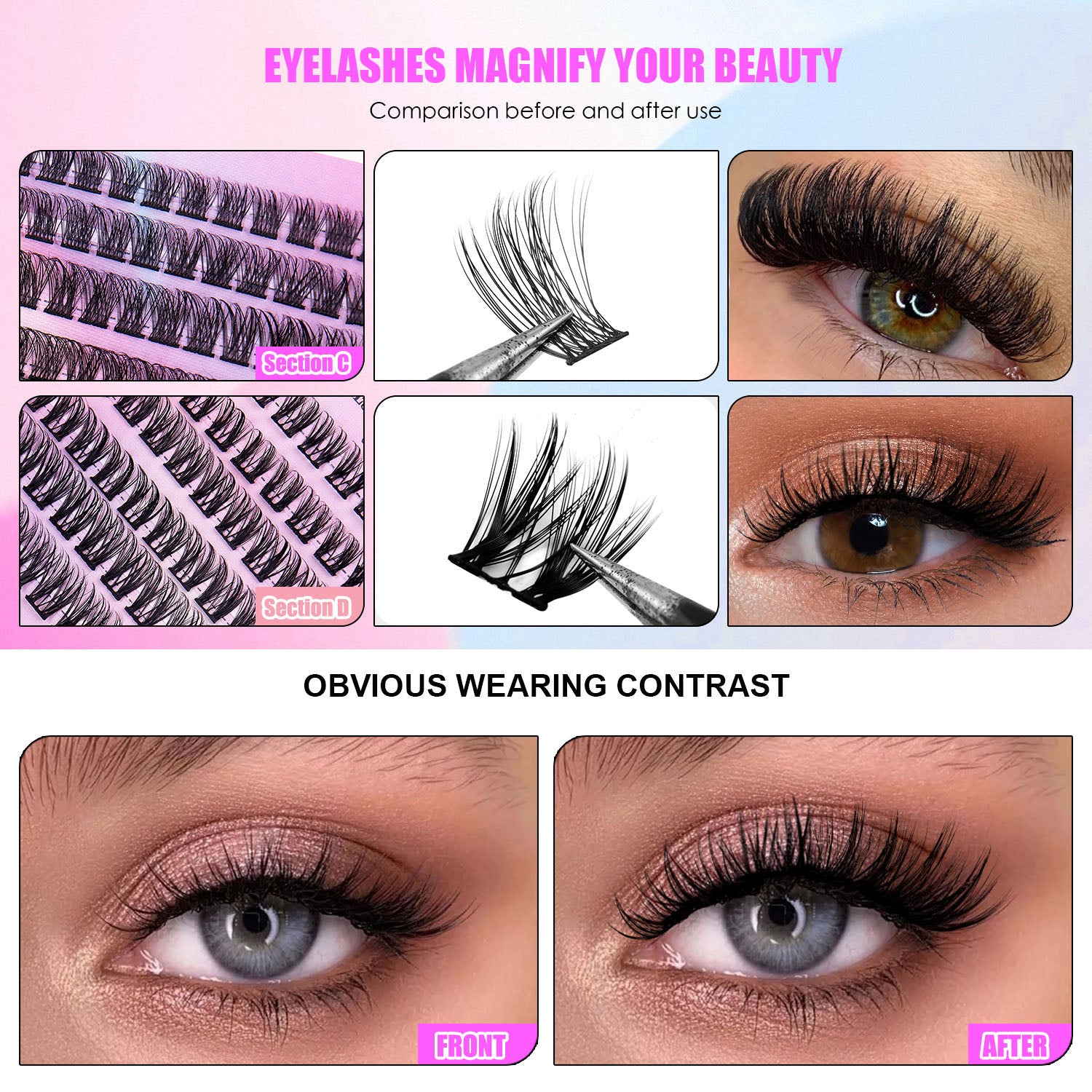 Cluster Lashes – 150 Segments