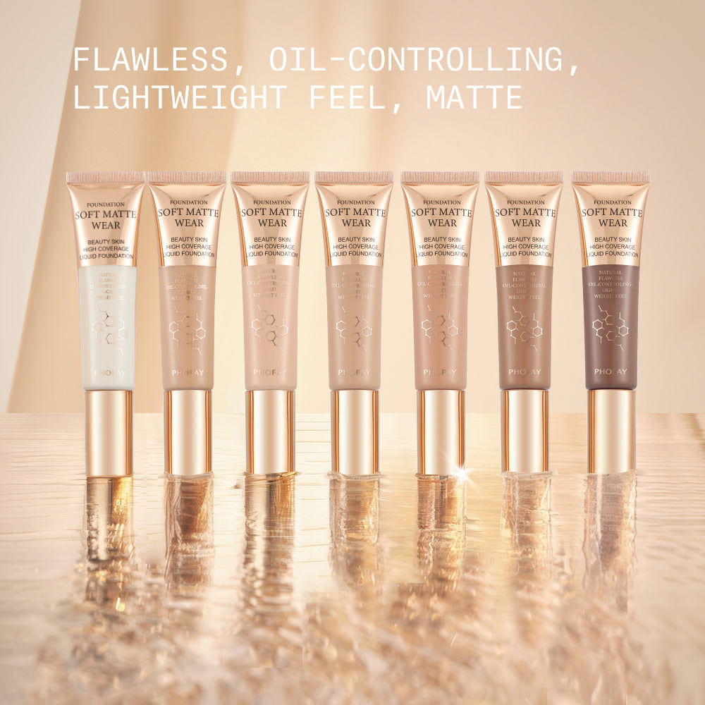 PHOFAY Full Coverage Foundation – Flawless Matte