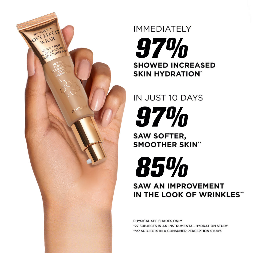 PHOFAY Full Coverage Foundation – Flawless Matte