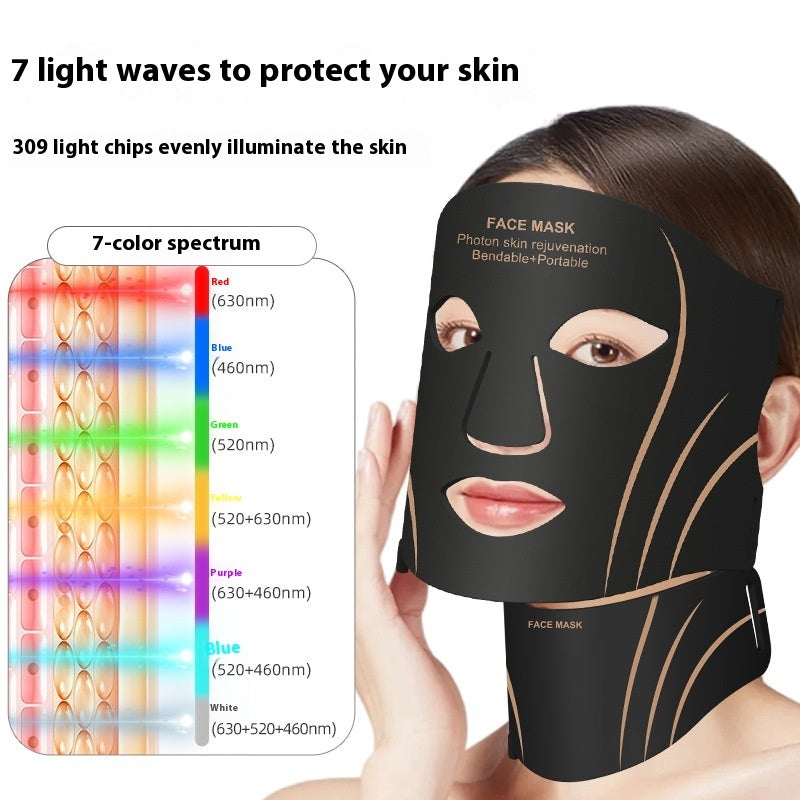 LED Silicone Facial Beauty Mask