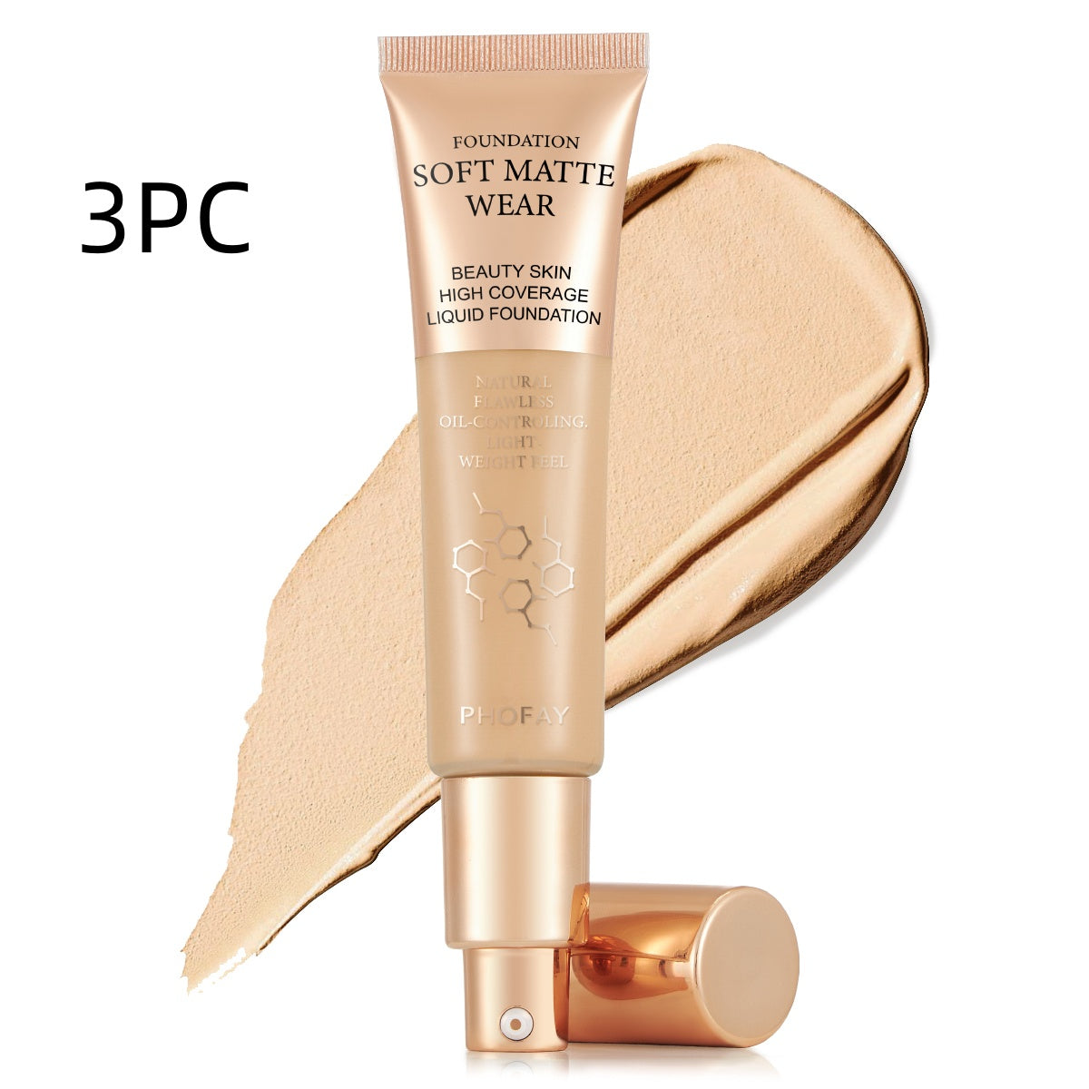 PHOFAY Full Coverage Foundation – Flawless Matte