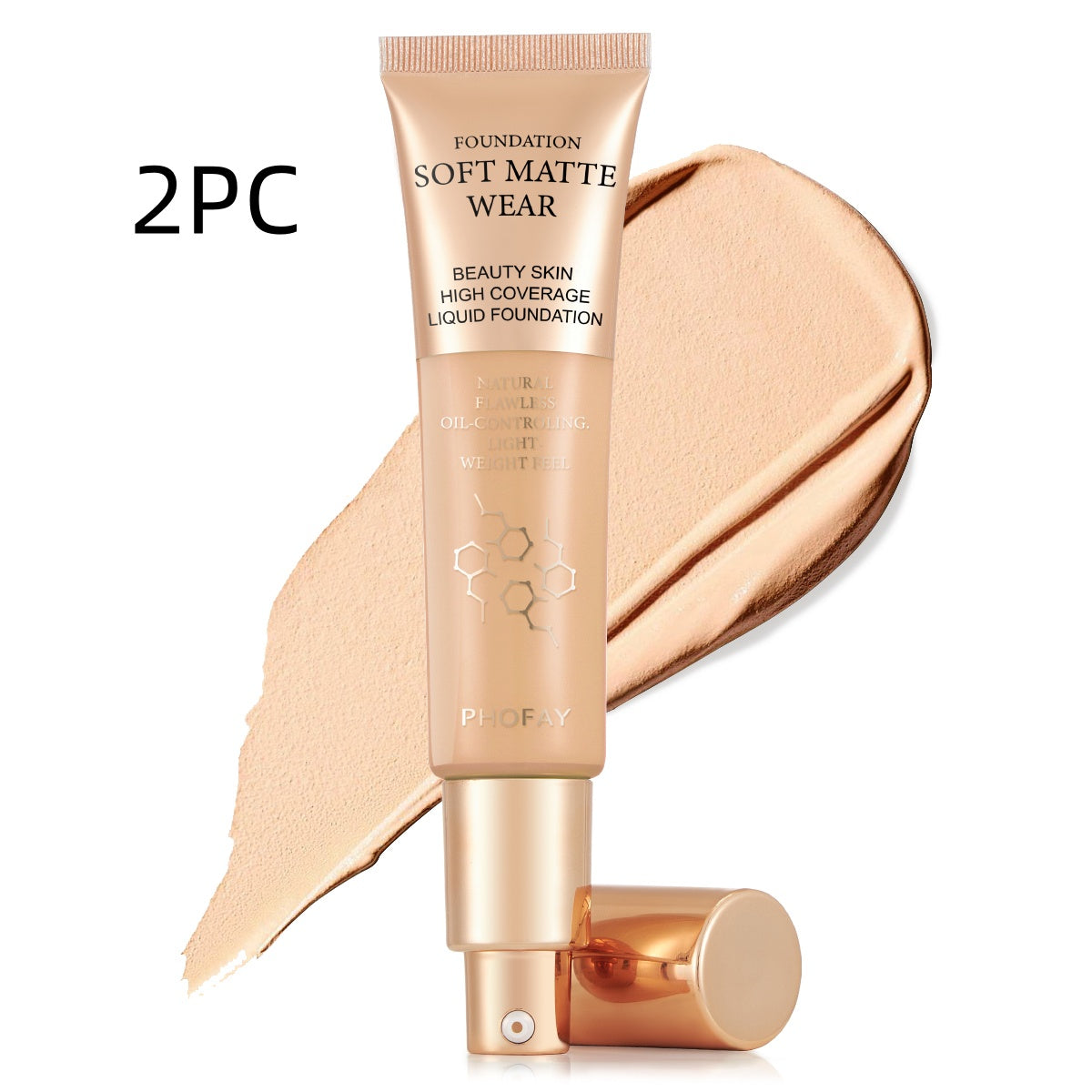 PHOFAY Full Coverage Foundation – Flawless Matte