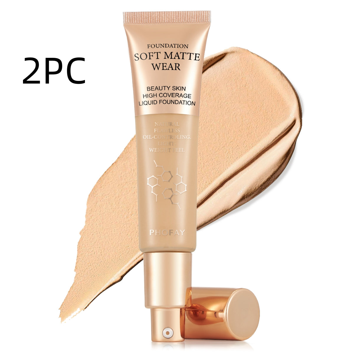 PHOFAY Full Coverage Foundation – Flawless Matte