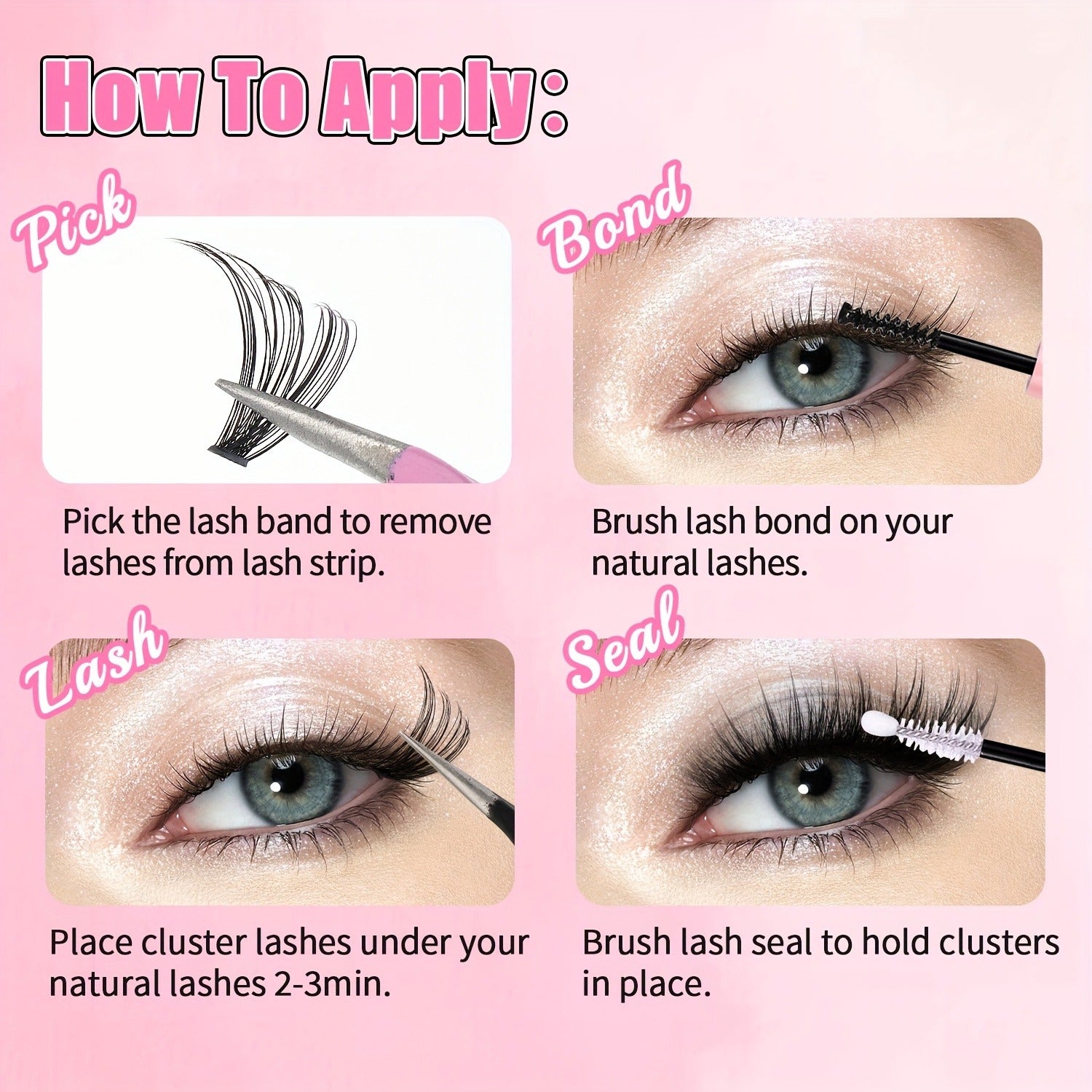 Cluster Lashes – 150 Segments